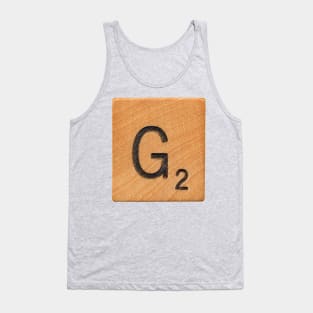 Scrabble Letter 'G' Tank Top